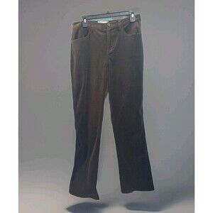 Blooingdales Velvet Pants  Brown Straight Leg Vintage Y2k SZ 6